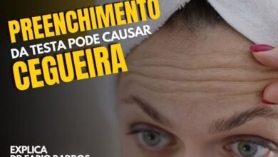Preenchimento na testa pode causar cegueira